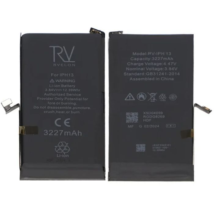 iPhone 13 Batteri 3227mAh Rvelon- G-SP.se