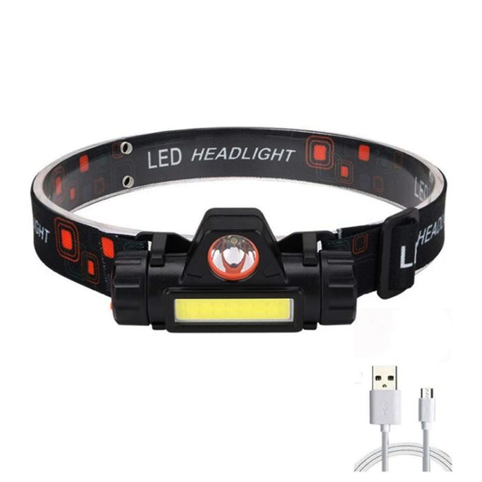 Pannlampa LED Camping Vattentät Uppladdningsbar