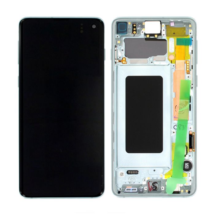 Samsung Galaxy S10 (SM-G973F) Skärm med LCD Display Original - Grön- G-SP.se