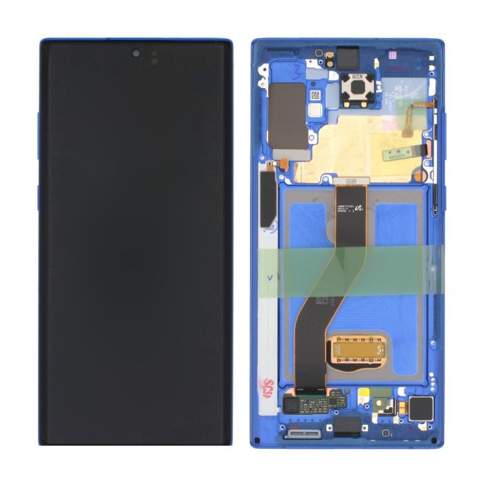 Samsung Galaxy Note 10 Plus 5G (SM-N975F) Skärm med LCD Display Original - Blå- G-SP.se
