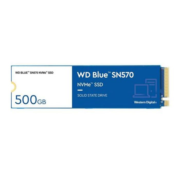 Western Digital SSD Blue SN570 500GB M.2 NVMe 3500MB/s PCIe Gen 3 Blå- G-SP.se