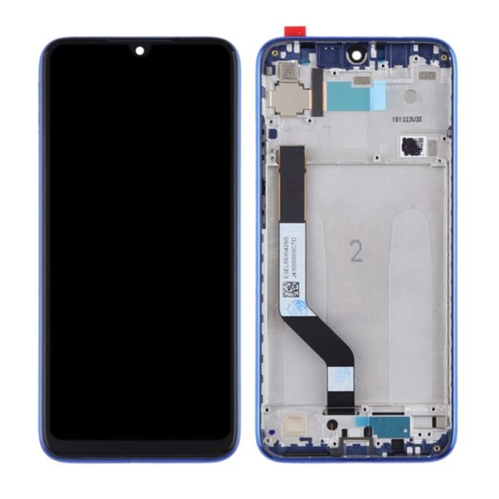 Xiaomi Redmi Note 7 Skärm med LCD Display - Blå- G-SP.se