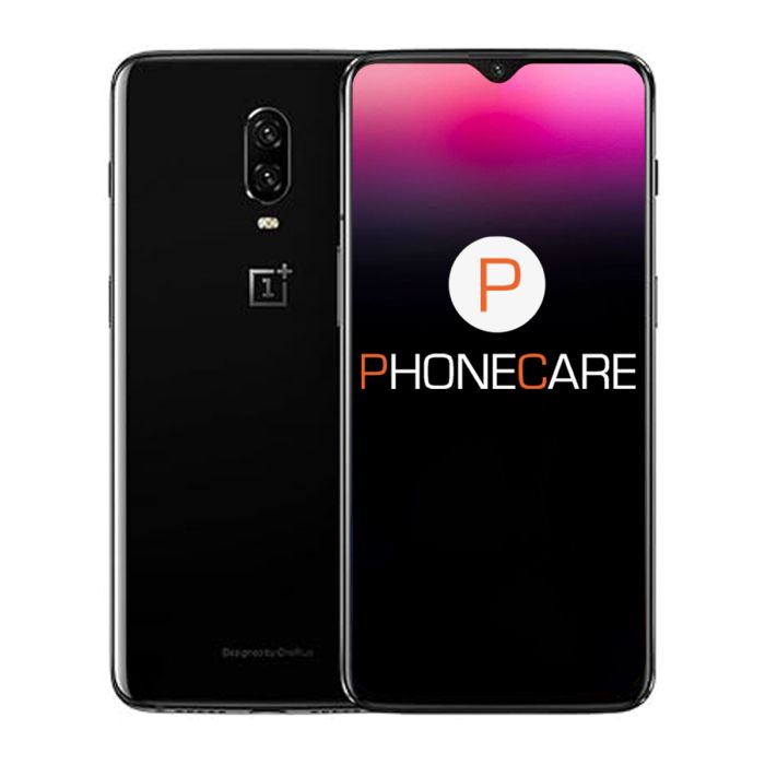 Begagnad OnePlus 6T 128GB Svart - Bra skick- G-SP.se