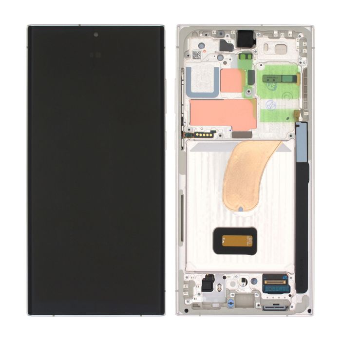 Samsung Galaxy S23 Ultra Skärm med LCD Display Original - Kräm- G-SP.se