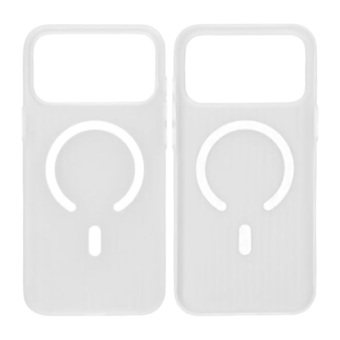 Mobilskal Korrugerad för iPhone 17 Pro - Frostat Vit- G-SP.se