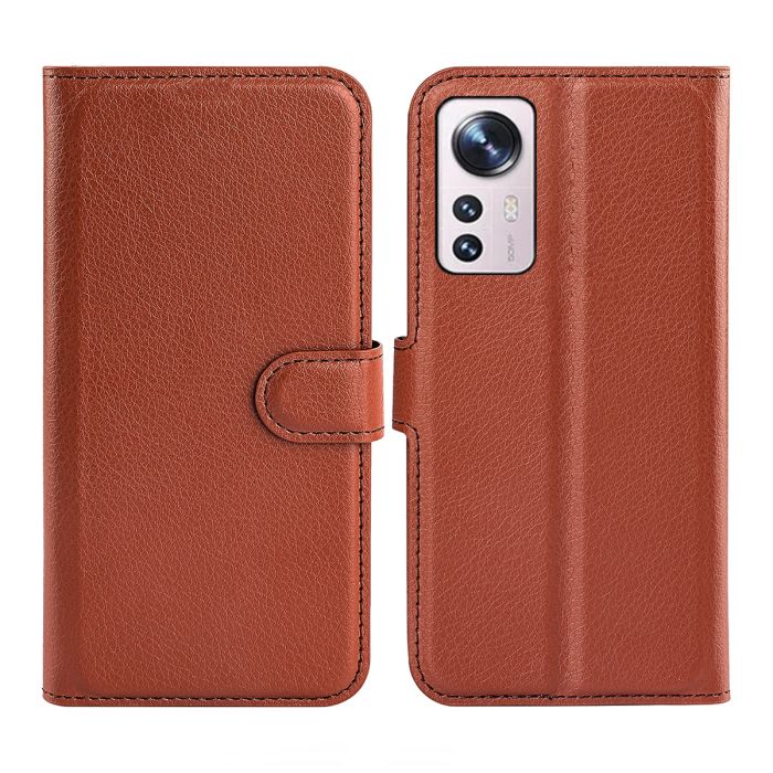 Xiaomi 12 Lite Plånboksfodral med Stativ - Brun- G-SP.se