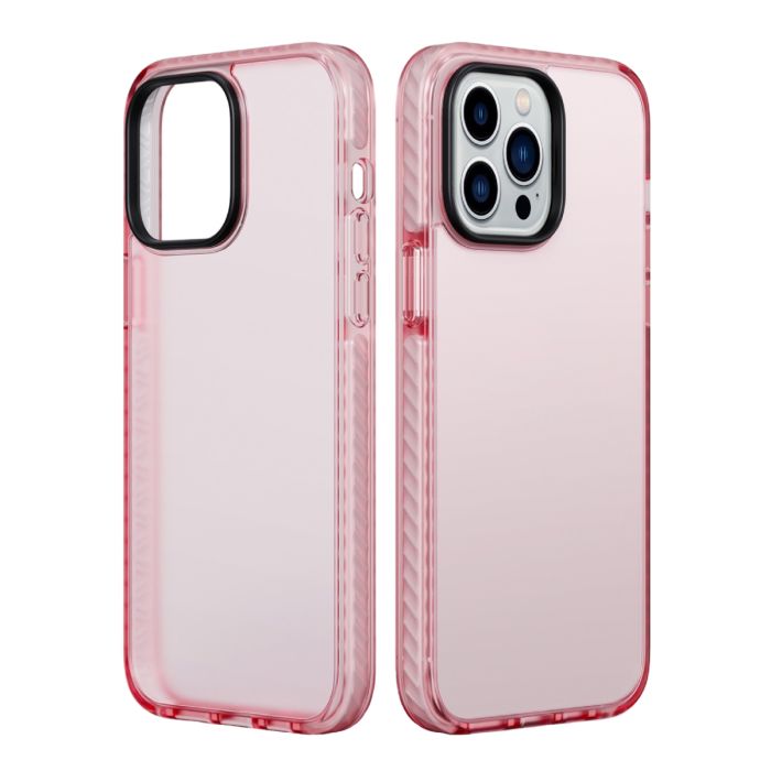 iPhone 13 Pro Max Stöttåligt TPU Mobilskal -  Rosa- G-SP.se