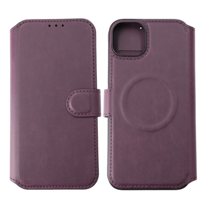 iPhone 15 Plus Plånboksfodral med Magsafe Rvelon - Lila