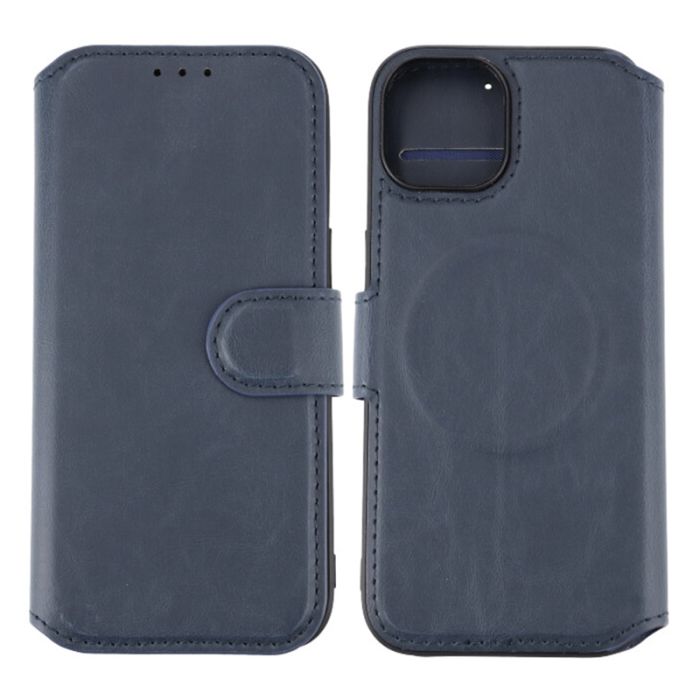 iPhone 15 Plånboksfodral med Magsafe Rvelon - Blå- G-SP.se