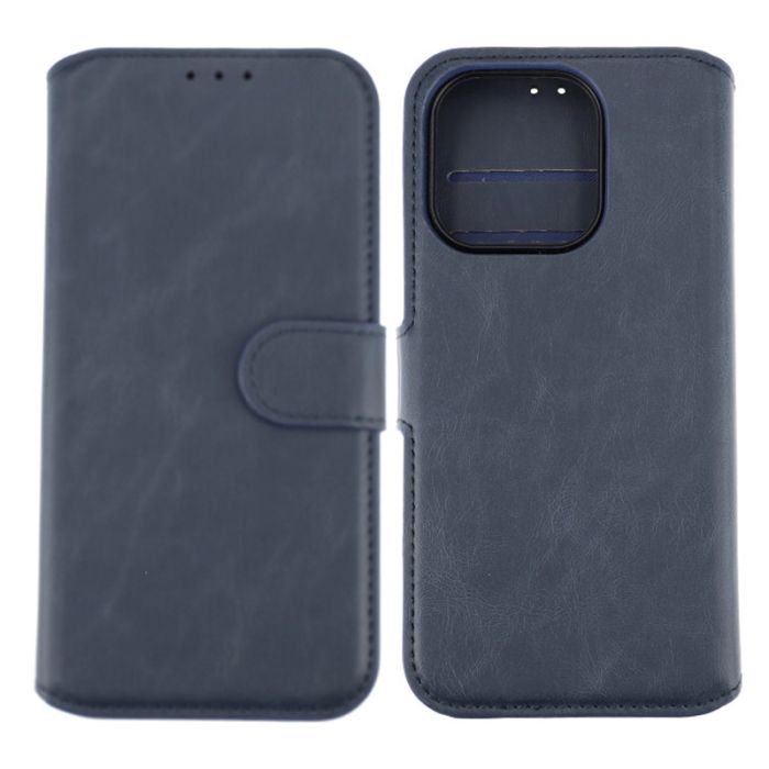 iPhone 15 Pro Plånboksfodral Magnet Rvelon - Blå- G-SP.se