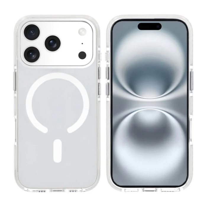 Mobilskal Magnet Dubbelskydd för iPhone 17 Pro Max - Vit- G-SP.se