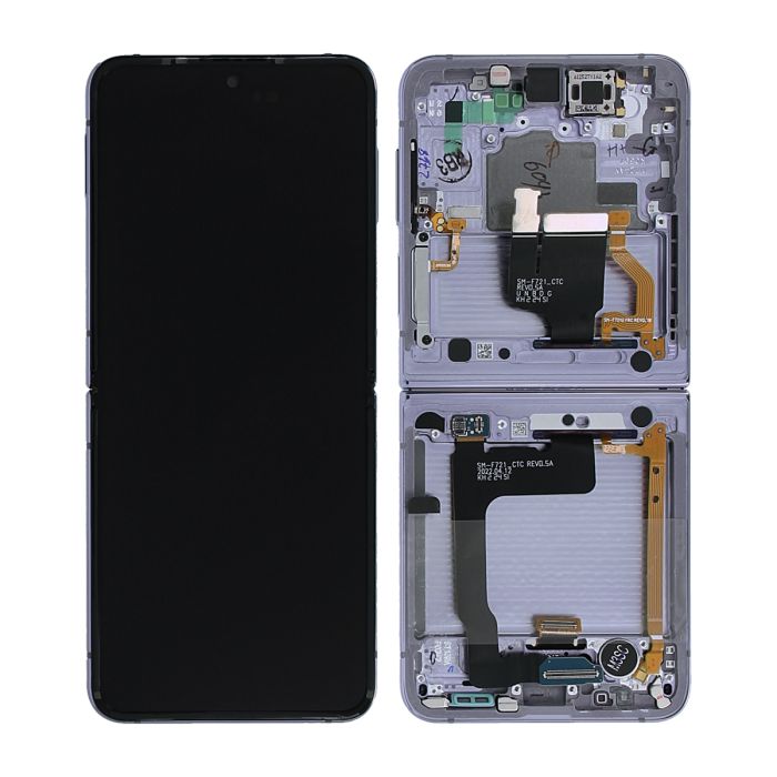 Samsung Galaxy Z Flip4 (SM-F721B) Skärm med LCD Display - Lila- G-SP.se