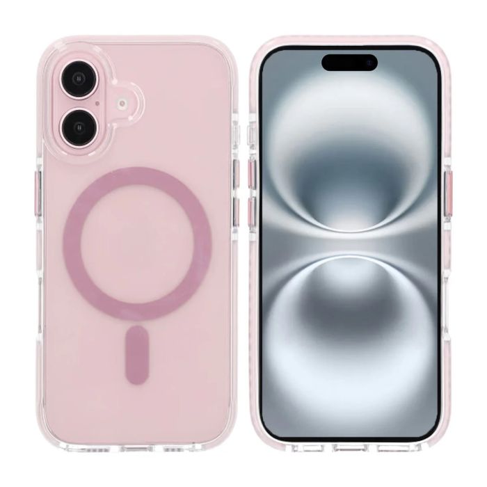 Mobilskal Magnet Dubbelskydd för iPhone 17 - Rosa- G-SP.se