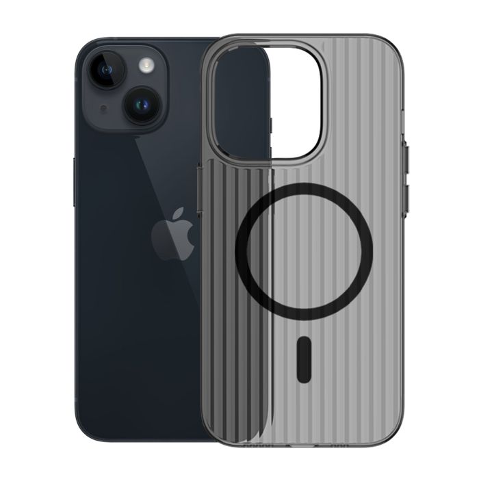 iPhone 14/13 Mobilskal Korrugerad - Svart- G-SP.se