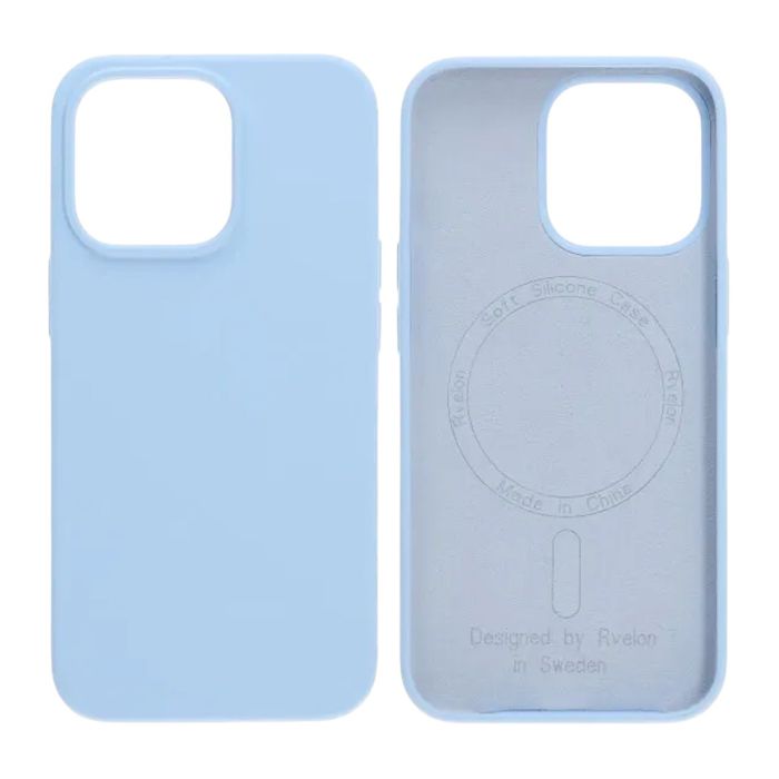 Rvelon Mobilskal Silikon MagSafe för iPhone 13 Pro - Ljusblå- G-SP.se