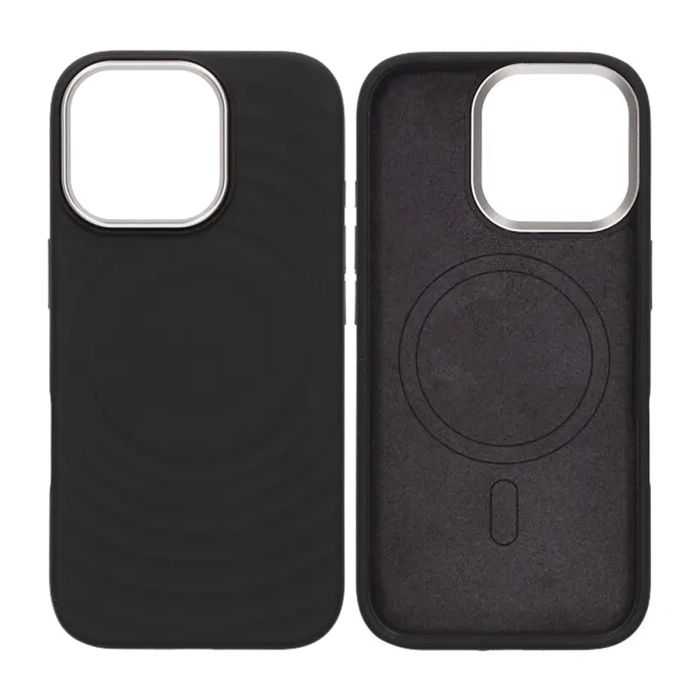 Mobilskal Silikon med Magsafe för iPhone 17 - Svart- G-SP.se