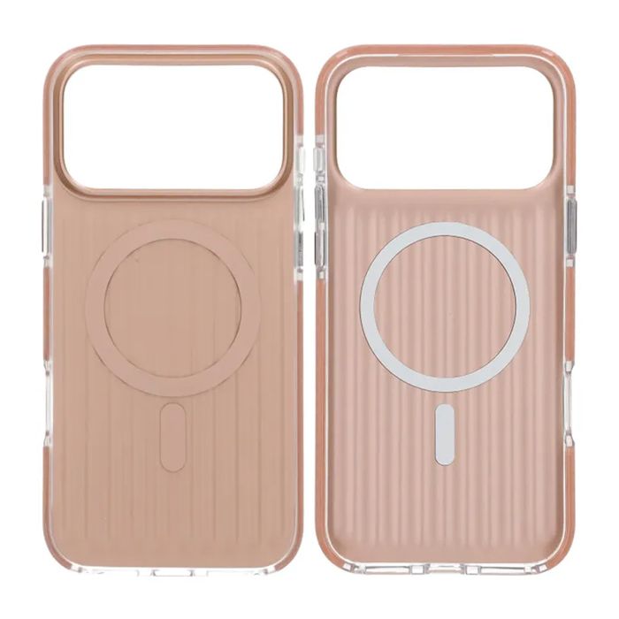 Mobilskal Korrugerad Magsafe för iPhone 17 Pro Max - Guld- G-SP.se