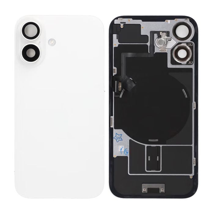 iPhone 16 Baksida Glas - Vit- G-SP.se