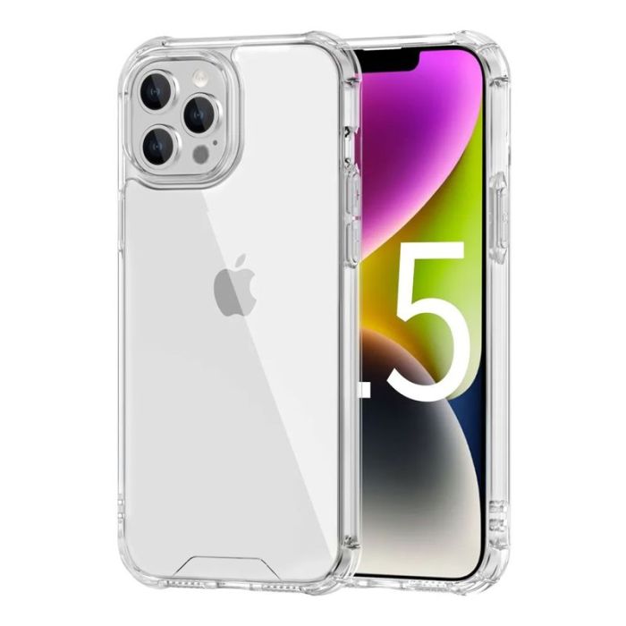 iPhone 15 Pro Stöttåligt Mobilskal - Transparent- G-SP.se