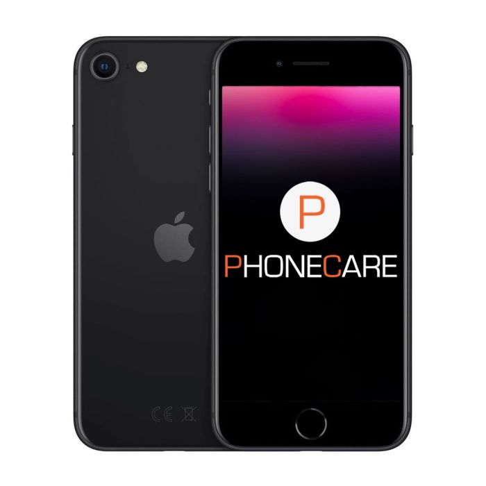 Begagnad iPhone SE 2020 128GB Svart - Bra skick- G-SP.se