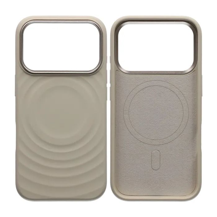 Mobilskal Silikon med Magsafe för iPhone 17 Pro - Beige- G-SP.se