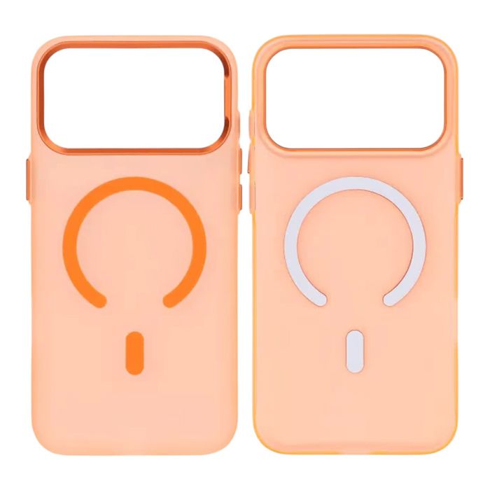 Mobilskal med kameraskydd iPhone för 17 Pro Max - Frostat Orange- G-SP.se