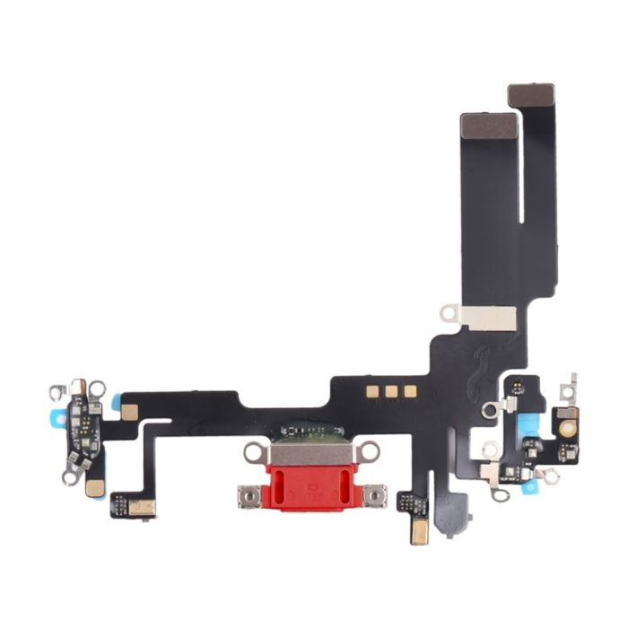 iPhone 14 Laddkontakt med Flexkabel Original - Röd- G-SP.se