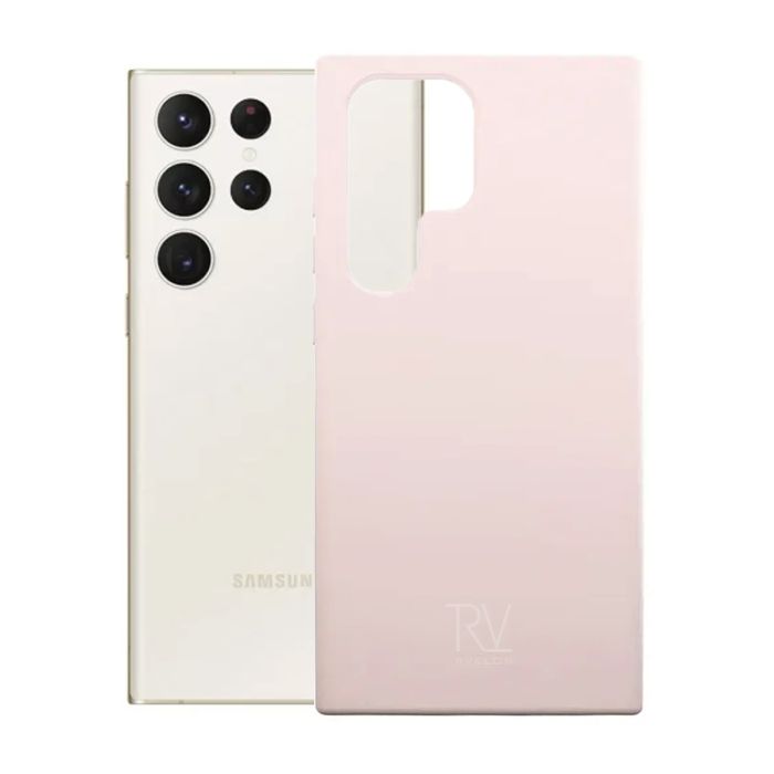 Samsung Galaxy S23 Ultra Silikonskal Rvelon - Sand Rosa- G-SP.se