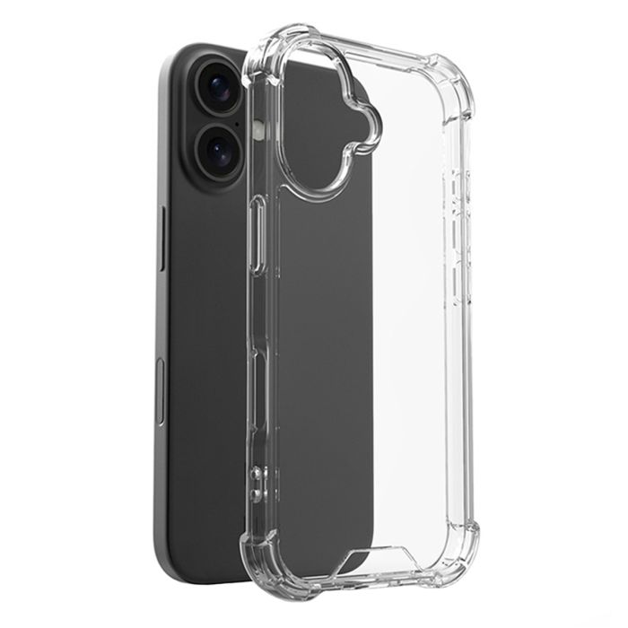 iPhone 16 Plus Mobilskal Stöttåligt - Transparent- G-SP.se