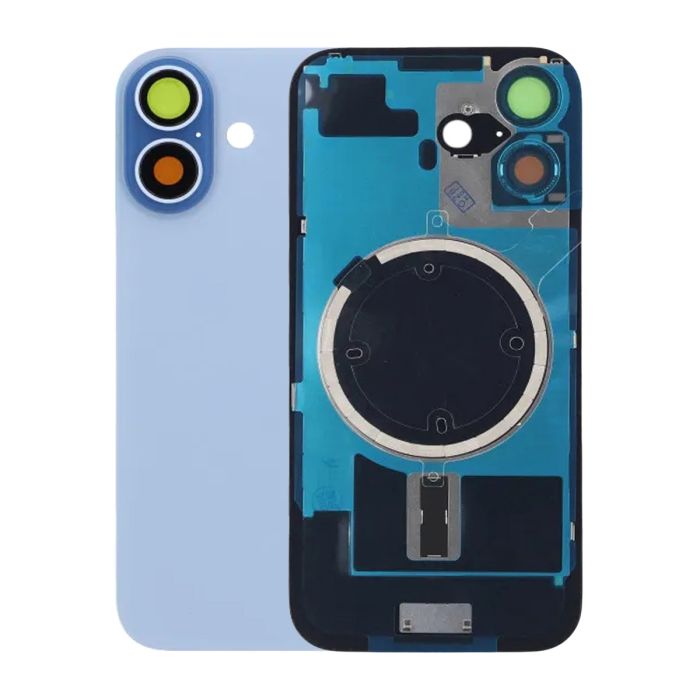 Baksida Glas med smådelar för iPhone 17 - Blå- G-SP.se