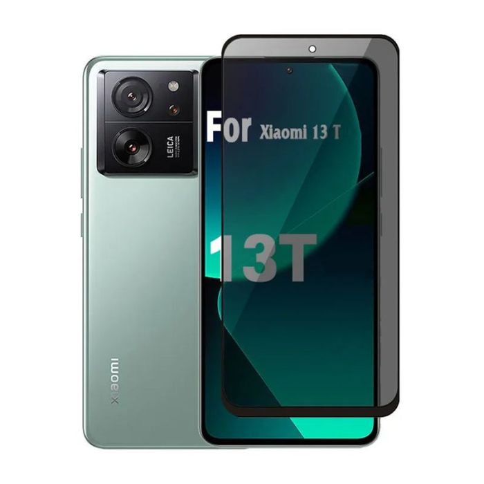 Skärmskydd Xiaomi 13T - Privacy Härdat Glas (miljö)- G-SP.se