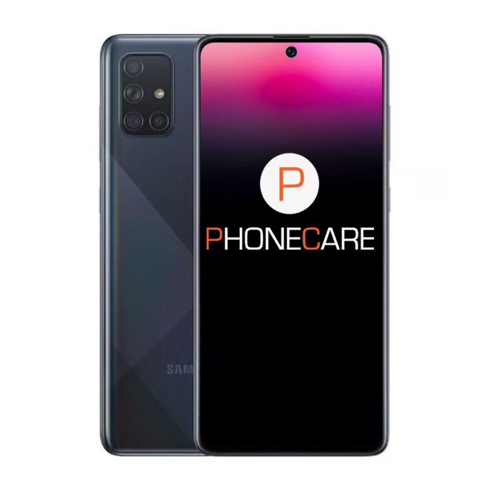 Begagnad Samsung Galaxy A71 128GB Pris Crush Black - Använt skick- G-SP.se