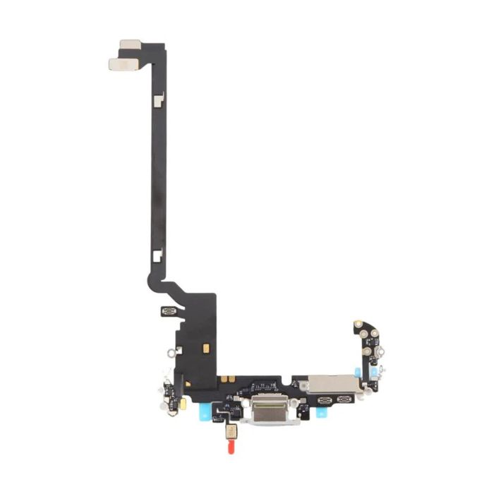 Laddkontakt med Flexkabel för iPhone 17 Pro Max - Silver