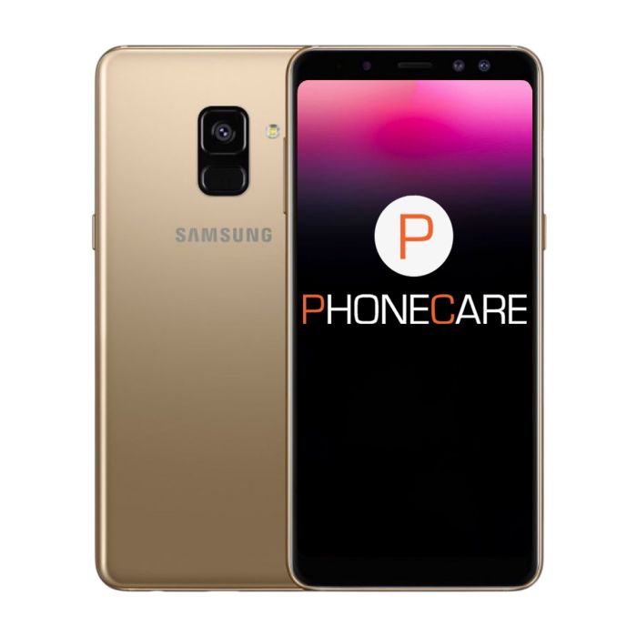 Begagnad Samsung Galaxy A8 2018 32GB Guld - Använt skick- G-SP.se
