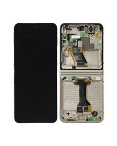 Samsung Galaxy Z Flip 5 Skärm med LCD Display Original - Vit