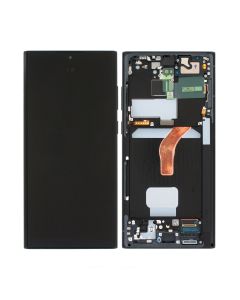 Samsung Galaxy S22 Ultra (SM-S908B) Skärm med LCD Display - Grafit/Blå/Röd- G-SP.se