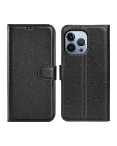 iPhone 14 Pro Plånboksfodral med Stativ - Svart- G-SP.se