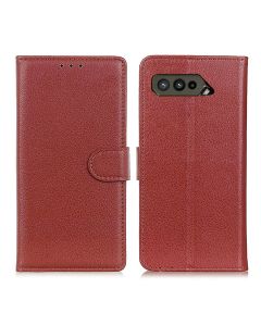 Asus ROG Phone 5s Plånboksfodral med Stativ - Brun- G-SP.se