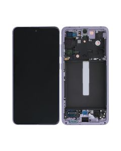 Samsung Galaxy S21 FE 5G Skärm med LCD Display Original - Lavendel- G-SP.se