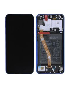 Huawei P Smart Z Display LCD Display Original + Batteri - Blå