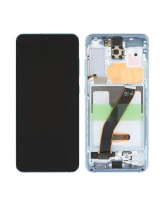 Samsung Galaxy S20 5G (SM-G980F) Skärm med LCD Display Original - Blå- G-SP.se