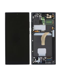 Samsung Galaxy S22 Ultra Skärm med LCD Display Original - Svart- G-SP.se