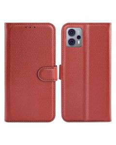 Motorola Moto G23 Plånboksfodral med Stativ - Brun