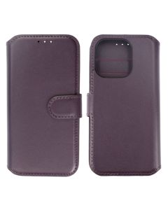 iPhone 15 Pro Plånboksfodral Läder Rvelon - Lila- G-SP.se