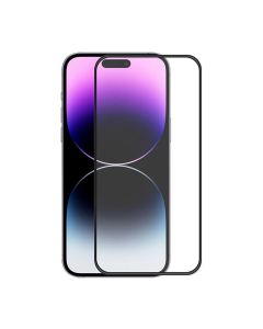 Skärmskydd iPhone 14 Pro - 3D Härdat Glas Svart (miljö)- G-SP.se