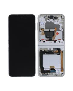 Samsung Galaxy Z Flip 3 5G 2021 (F711) Skärm med LCD Display Original - Kräm- G-SP.se