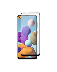 Skärmskydd Samsung A21s - 3D Härdat Glas Svart (miljö)- G-SP.se