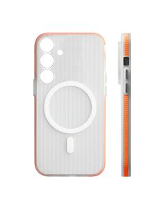 Samsung S24 Plus Mobilskal Korrugerad Anti-Halk - Orange