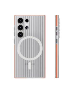 Samsung S24 Ultra Mobilskal Korrugerad Anti-Halk - Orange