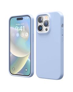 Rvelon Mobilskal Silikon MagSafe för iPhone 14 Pro - Ljusblå